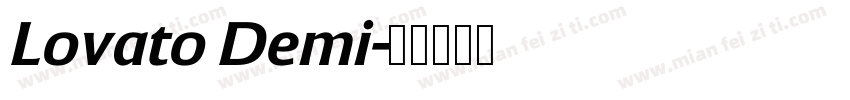 Lovato Demi字体转换